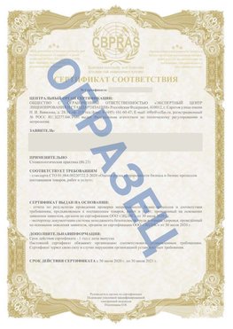 Образец Сертификат СТО 01.064.00220722.2-2020 Уфа Сертификат СТО 01.064.00220722.2-2020 